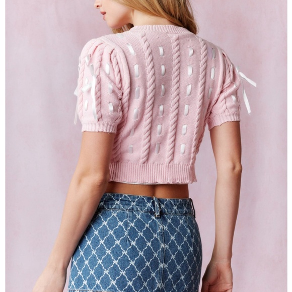 Peach Love California Pink Crop Top - Picture 5 of 9